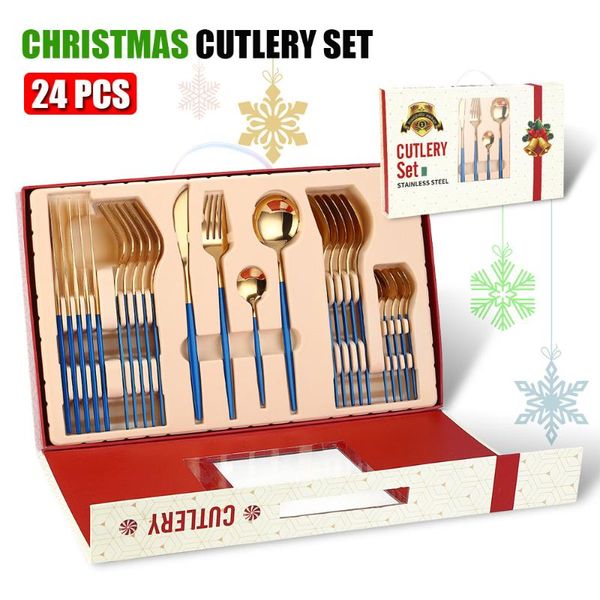 dinnerware sets merry christmas cutlery set 24 piece gifts knife fork spoon tableware decorations for home
dinnerware sets merry christmas cutlery set 24 piece gifts knife fork spoon tableware decorations for home