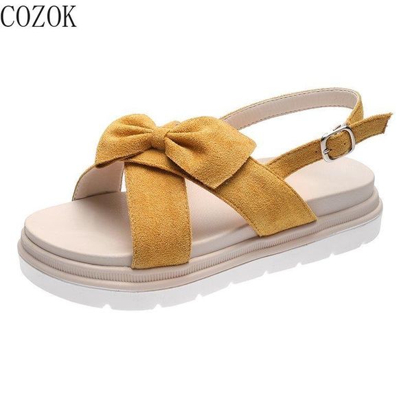 women's sandals fashion all-match pure color simple vamp bow decoration sweet small fresh platform women's shoes 2021, Black
women's sandals fashion all-match pure color simple vamp bow decoration sweet small fresh platform women's shoes 2021, Black