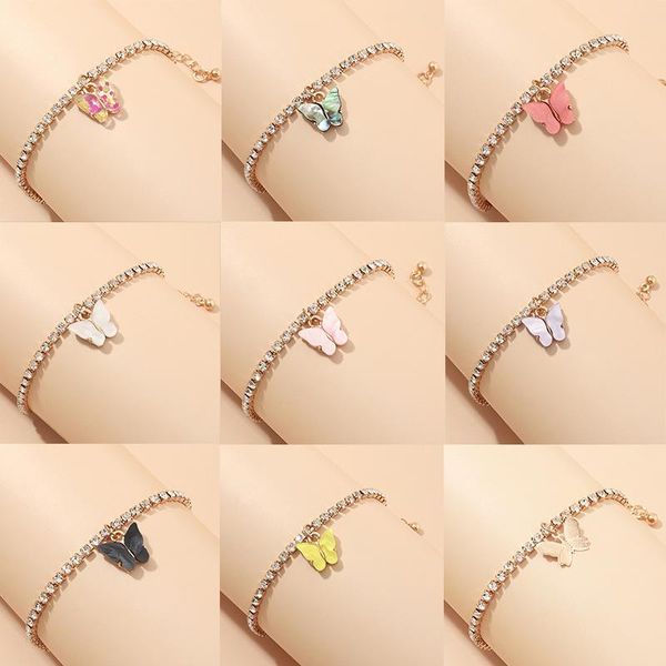 charm bracelets fashion rhinestone bracelet hand jewelry for women girls sweet butterfly anklet chain adjustable drop, Golden;silver
charm bracelets fashion rhinestone bracelet hand jewelry for women girls sweet butterfly anklet chain adjustable drop, Golden;silver