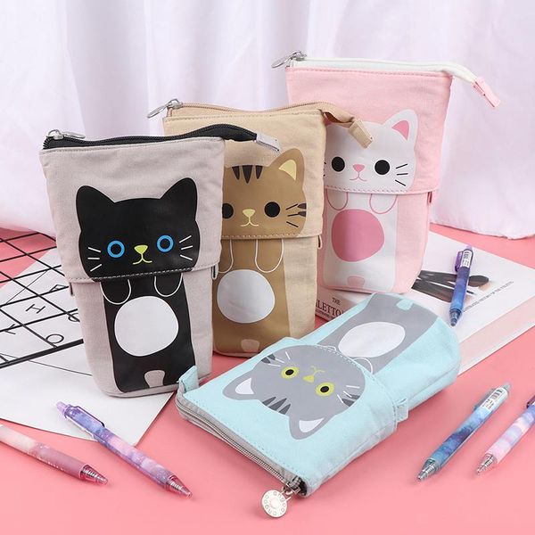pencil bags korean stationery cute multi-function retractable pen holder cat animal canvas kawaii case pouch for girls kids
pencil bags korean stationery cute multi-function retractable pen holder cat animal canvas kawaii case pouch for girls kids
