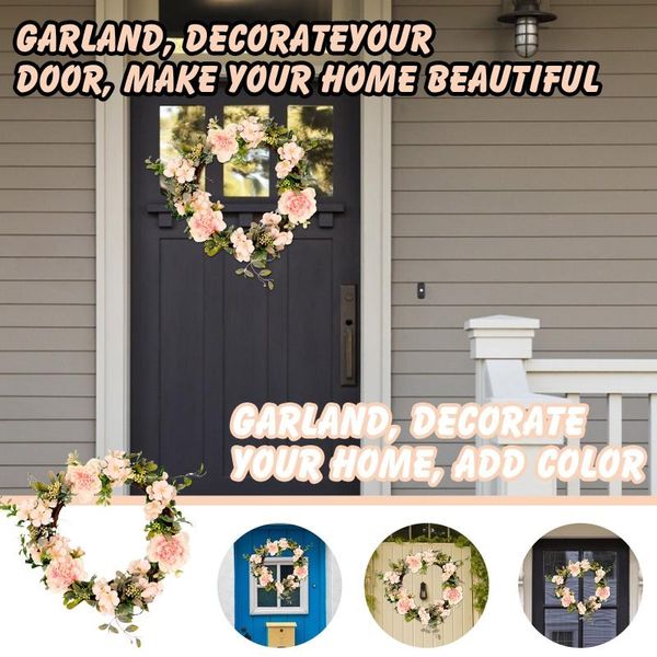 artificial wreaths silk peony flowers round heart simulation garland for wedding party decoration for wedding or party hanging
artificial wreaths silk peony flowers round heart simulation garland for wedding party decoration for wedding or party hanging