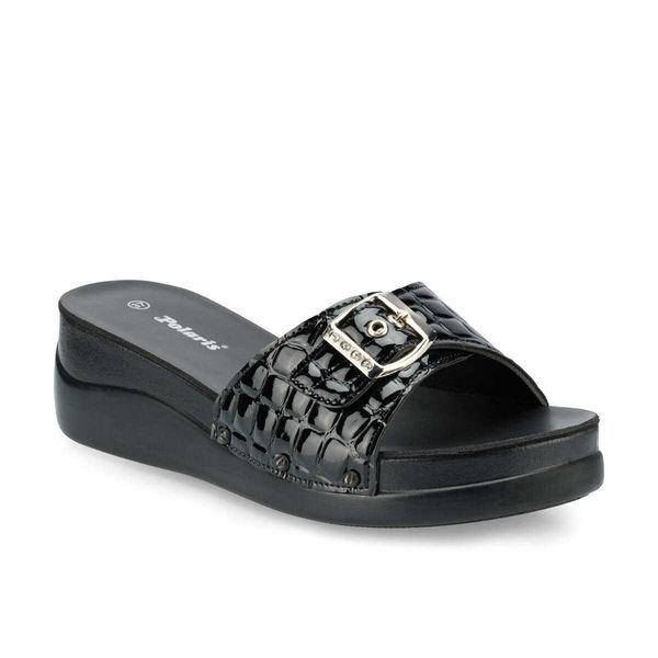 women slippers single buckle casual flat sandals home street color faux leather summer winter solid flat flora shoe polari h0827, Black
women slippers single buckle casual flat sandals home street color faux leather summer winter solid flat flora shoe polari h0827, Black