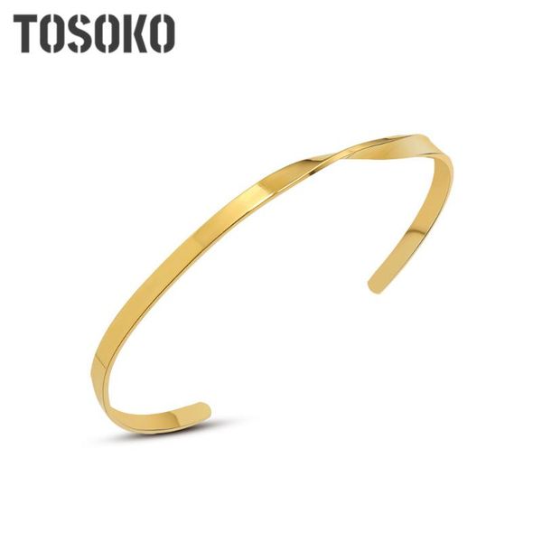 bangle stainless steel jewelry line twist bracelet women's exquisite design 18 k golden bsz222, Black
bangle stainless steel jewelry line twist bracelet women's exquisite design 18 k golden bsz222, Black