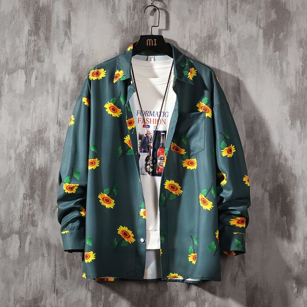 2021 new suower print colorful long sleeve loose button shirts casual jacket men hawaiian shirt blouse qx66, White;black
2021 new suower print colorful long sleeve loose button shirts casual jacket men hawaiian shirt blouse qx66, White;black