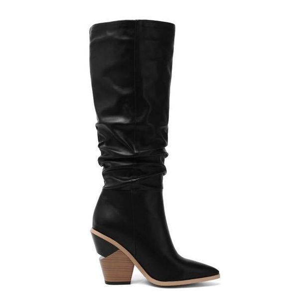 boots heel 2021 thick pleated embroidered western cowboy high knight female mouth autumn winter, Black
boots heel 2021 thick pleated embroidered western cowboy high knight female mouth autumn winter, Black