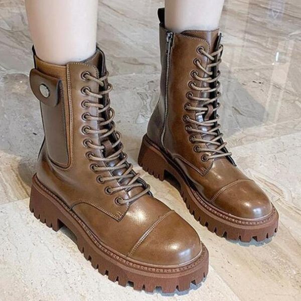 boots autumn women shoes british style casual lace up round toe fashion 2021 army botas de mujer ll852, Black
boots autumn women shoes british style casual lace up round toe fashion 2021 army botas de mujer ll852, Black