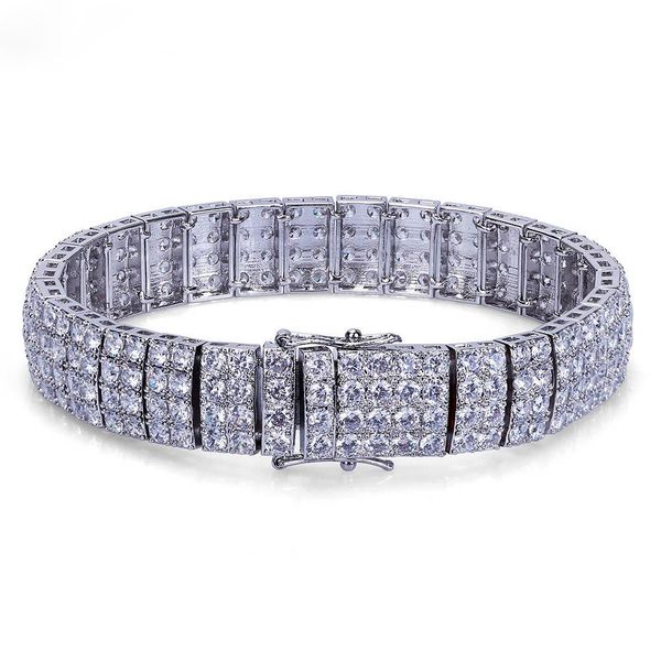 13cm gold/silver color plated iced out micro pave cubic zircon tennis bracelets hip hop chains bracelets, Black
13cm gold/silver color plated iced out micro pave cubic zircon tennis bracelets hip hop chains bracelets, Black