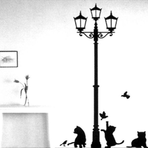 wall stickers sticker black cat & lamp picture art peel stick diy decal applique 33x60cm
wall stickers sticker black cat & lamp picture art peel stick diy decal applique 33x60cm