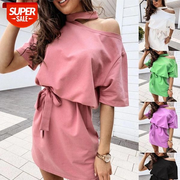 women halter backless mini dress summer short sleeve solid party dress elegant ruffle belted sweet vestido wdc4935 #sy55, White;black
women halter backless mini dress summer short sleeve solid party dress elegant ruffle belted sweet vestido wdc4935 #sy55, White;black