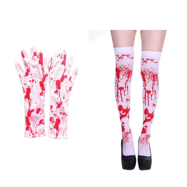children's mittens 10pcs halloween costume red blood socks gloves set holiday horror decoration scary party props children role play, White
children's mittens 10pcs halloween costume red blood socks gloves set holiday horror decoration scary party props children role play, White