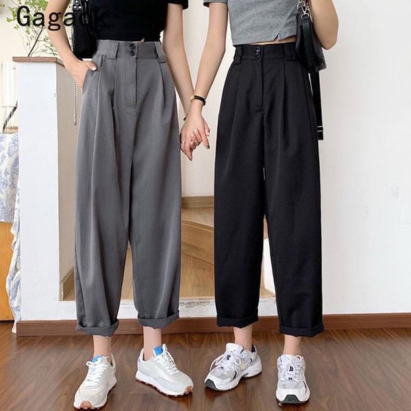 women's pants & capris gagaok woman 2021 summer straight high pockets solid ankle-length pant loose casual fashion korean simple wild c, Black;white
women's pants & capris gagaok woman 2021 summer straight high pockets solid ankle-length pant loose casual fashion korean simple wild c, Black;white