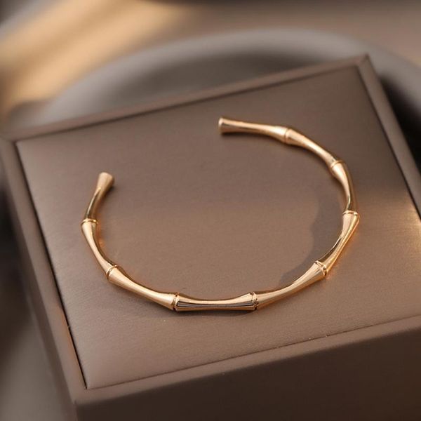 bangle alizone design bamboo shape adjustable size bracelet for woman fashion luxury korean jewelry retro girl's unusual, Black
bangle alizone design bamboo shape adjustable size bracelet for woman fashion luxury korean jewelry retro girl's unusual, Black