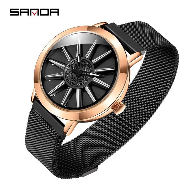 wristwatches sanda 2021 sell cool personality spinning dial men watch milan mesh belt quartz wheel wristwatch gift relogio masculino 1032, Slivery;brown
wristwatches sanda 2021 sell cool personality spinning dial men watch milan mesh belt quartz wheel wristwatch gift relogio masculino 1032, Slivery;brown