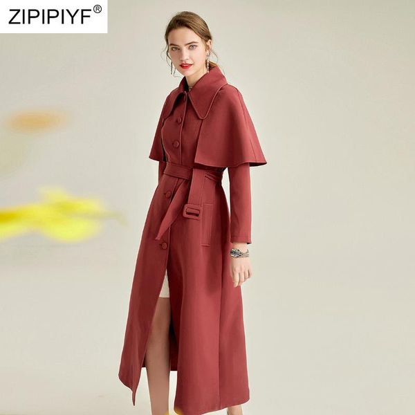 women's trench coats thicken over-the-knee retro brick red long coat 2021 autumn elegant women solid color fashion c2119, Tan;black
women's trench coats thicken over-the-knee retro brick red long coat 2021 autumn elegant women solid color fashion c2119, Tan;black