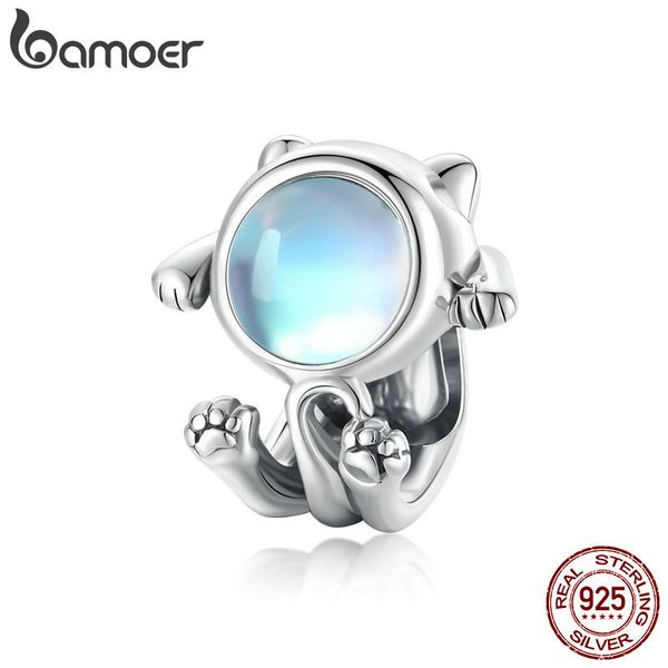 bamoer warm little space cat charm fit original bracelets & bangle beads 925 sterling silver fine jewelry make gift scc1697 q0531, Black
bamoer warm little space cat charm fit original bracelets & bangle beads 925 sterling silver fine jewelry make gift scc1697 q0531, Black
