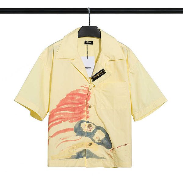 men's casual shirts 21ss summer beach graffiti printing loose fashion brand men's and women's short sleeve shirt, White;black
men's casual shirts 21ss summer beach graffiti printing loose fashion brand men's and women's short sleeve shirt, White;black