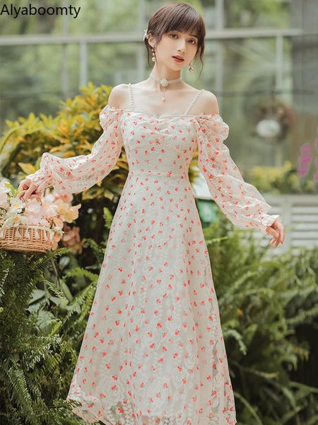 casual dresses french romantic women spring autumn midi dress slash neck pearl suspenders floral feminine off shoulder elegant lace, Black;gray
casual dresses french romantic women spring autumn midi dress slash neck pearl suspenders floral feminine off shoulder elegant lace, Black;gray