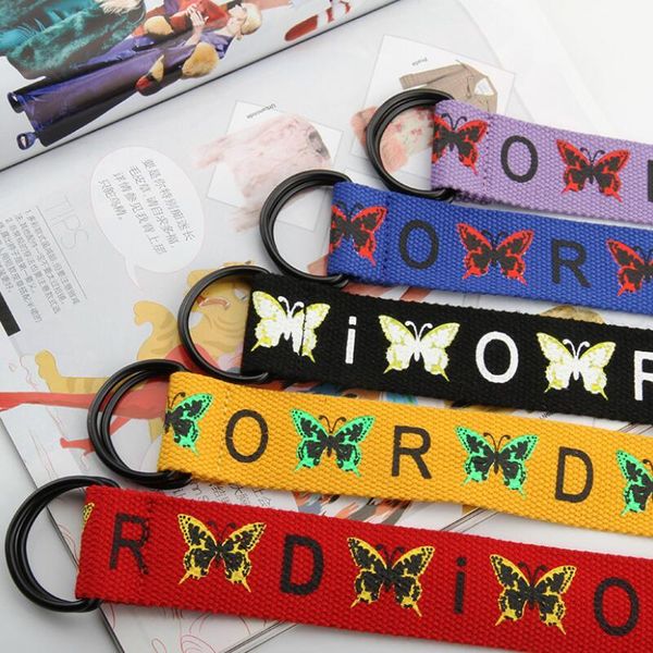 belts nylon canvas women waist belt double d ring butterfly printed female jeans waistband accessories, Black;brown
belts nylon canvas women waist belt double d ring butterfly printed female jeans waistband accessories, Black;brown