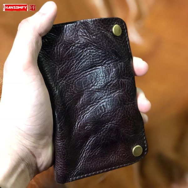 wallets vintage leather mini purse men short wallet hand-colored card holder fold men's thin section small coin purses, Red;black
wallets vintage leather mini purse men short wallet hand-colored card holder fold men's thin section small coin purses, Red;black