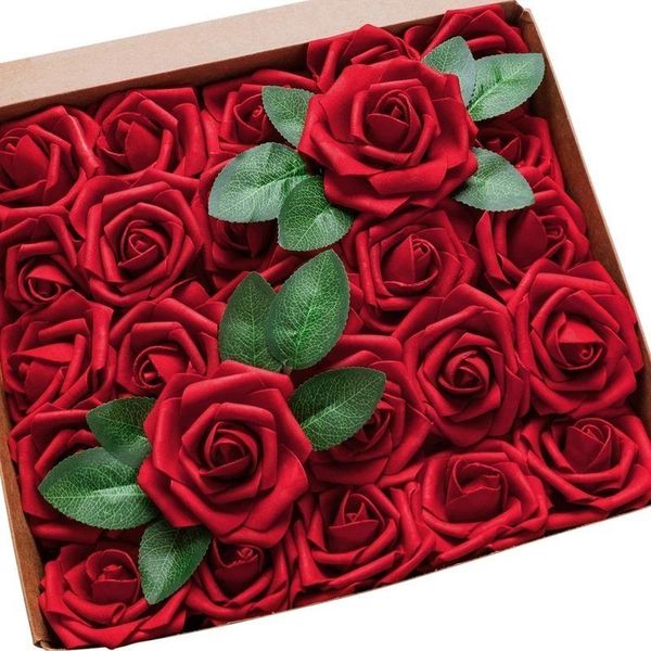 decorative flowers & wreaths rose artifical 50pcs foam roses with stem party home wedding decorations
decorative flowers & wreaths rose artifical 50pcs foam roses with stem party home wedding decorations