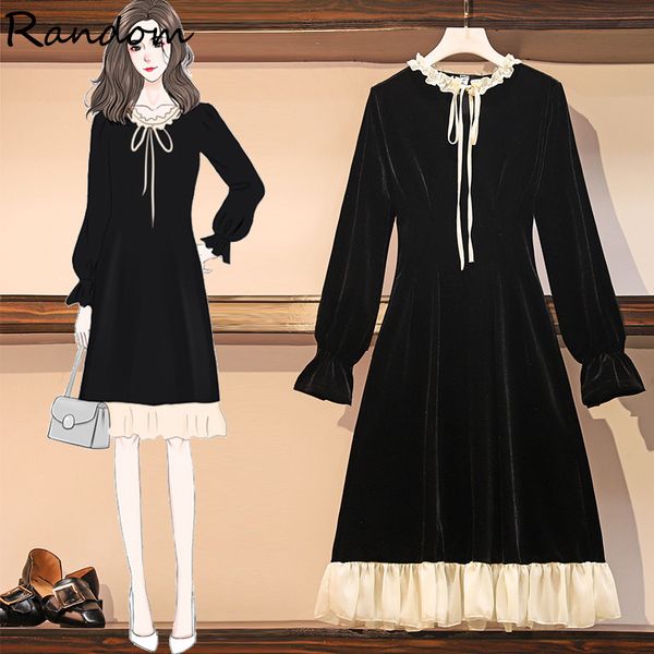 woman plus size velvet black office party dress long sleeve ruff chiffon shreds 2021 winter line dressed in vintage cloth 9lvk, White
woman plus size velvet black office party dress long sleeve ruff chiffon shreds 2021 winter line dressed in vintage cloth 9lvk, White