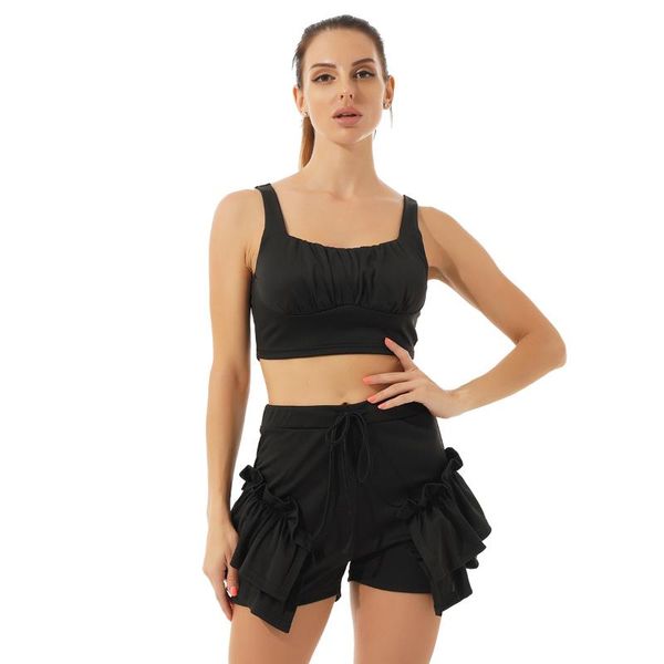 women's tracksuits women summer commute streetwear outfit y2k korea sweeet khaki suit u neck cami crop vest ruffle hem side shorts matc, Gray
women's tracksuits women summer commute streetwear outfit y2k korea sweeet khaki suit u neck cami crop vest ruffle hem side shorts matc, Gray