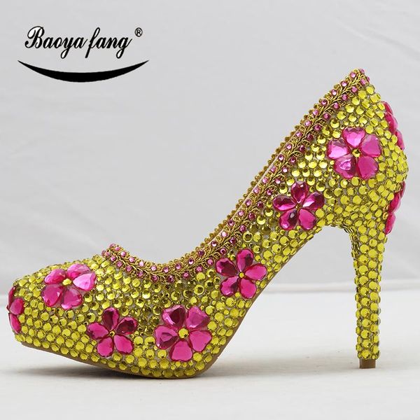 dress shoes yellow cyrstal womens wedding high heels platform ladies paty for woman pumps, Black
dress shoes yellow cyrstal womens wedding high heels platform ladies paty for woman pumps, Black