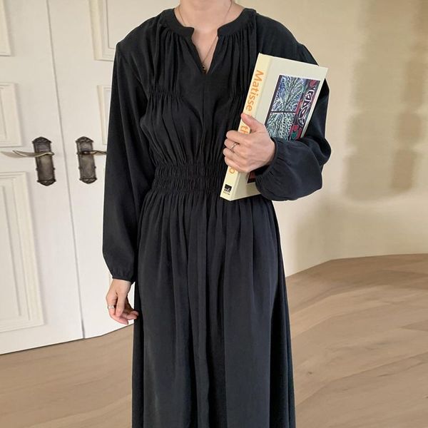 whcw cgdsr a-line woman vintage long sleeve 2021 elegant dresses loose dress women party autumn winter korean style new solid, Black;gray
whcw cgdsr a-line woman vintage long sleeve 2021 elegant dresses loose dress women party autumn winter korean style new solid, Black;gray