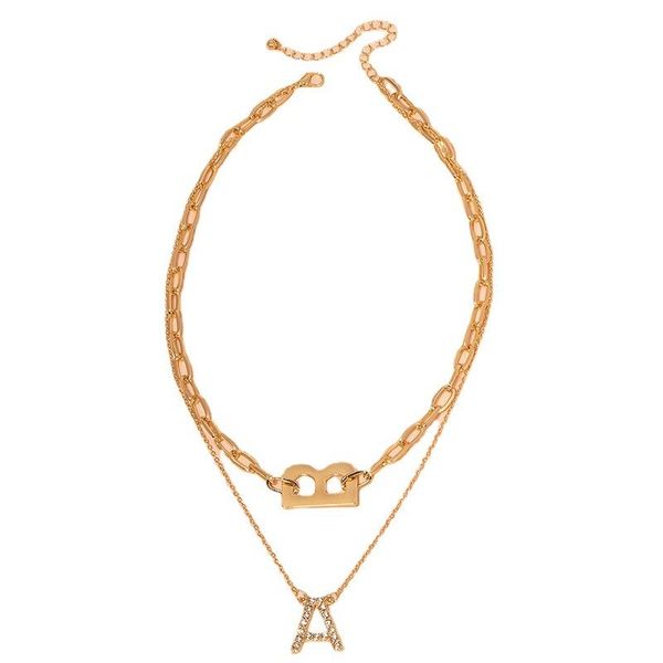 pendant necklaces ins gold chain letter a b double layers initial minimalism choker trendy korean fashion women party jewelry, Silver
pendant necklaces ins gold chain letter a b double layers initial minimalism choker trendy korean fashion women party jewelry, Silver