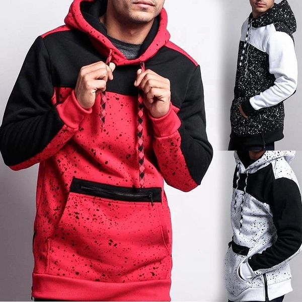 men's hoodies & sweatshirts spring/autumn jacquard hooded sweatshirt casual long sleeve men clothes fashion print splicing jacket for m, Black
men's hoodies & sweatshirts spring/autumn jacquard hooded sweatshirt casual long sleeve men clothes fashion print splicing jacket for m, Black