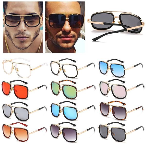 fashion sunglasses frames large frame men metal square women vintage driving gafas de sol moda, Black 
fashion sunglasses frames large frame men metal square women vintage driving gafas de sol moda, Black