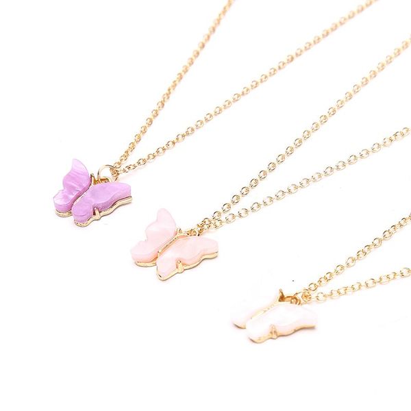 pendant necklaces 1pc sweet butterfly necklace fairy simple temperament chain female wedding party jewelry, Silver
pendant necklaces 1pc sweet butterfly necklace fairy simple temperament chain female wedding party jewelry, Silver