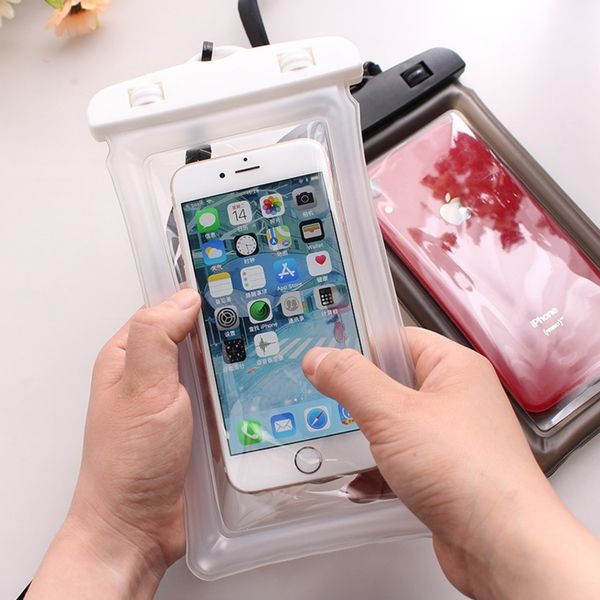 clear waterproof dry pouch case pvc protective mobile phone bag swimming touch screen floating air mobile phone bags for diving hh264ovl, Black 
clear waterproof dry pouch case pvc protective mobile phone bag swimming touch screen floating air mobile phone bags for diving hh264ovl, Black