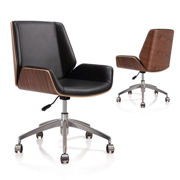 living room furniture mid-back bentwood swivel office computer chair pu leather for home,conference mid century adjustable armchair
living room furniture mid-back bentwood swivel office computer chair pu leather for home,conference mid century adjustable armchair