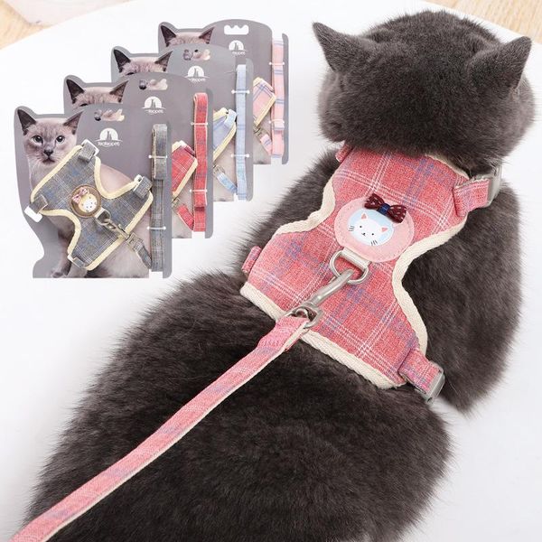 cat collars & leads harness cotton chest back leash set kitten bowknot cute cartoon breast strap comfortable supplies
cat collars & leads harness cotton chest back leash set kitten bowknot cute cartoon breast strap comfortable supplies