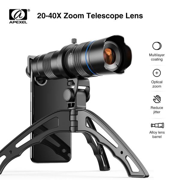 telescope & binoculars hd metal 20-40x zoom telepo lens monocular phone camera lens+ mini tripod for samsung all smartphones
telescope & binoculars hd metal 20-40x zoom telepo lens monocular phone camera lens+ mini tripod for samsung all smartphones