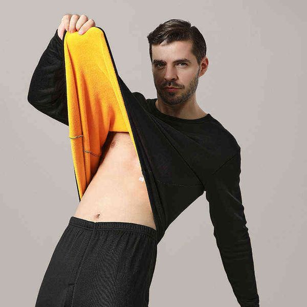 july's song men's thermal underwear autumn winter pajamas retro luxury flannel 2 pieces soild color warm thicking homewear, Black;white
july's song men's thermal underwear autumn winter pajamas retro luxury flannel 2 pieces soild color warm thicking homewear, Black;white