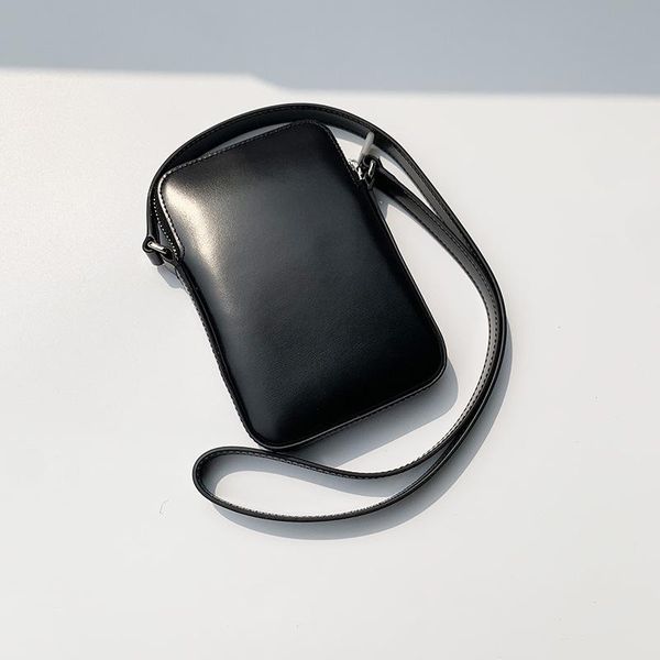 wallets luxury designer brand fashion classic cowhide single shoulder small square bag mobile phone a2, Red;black