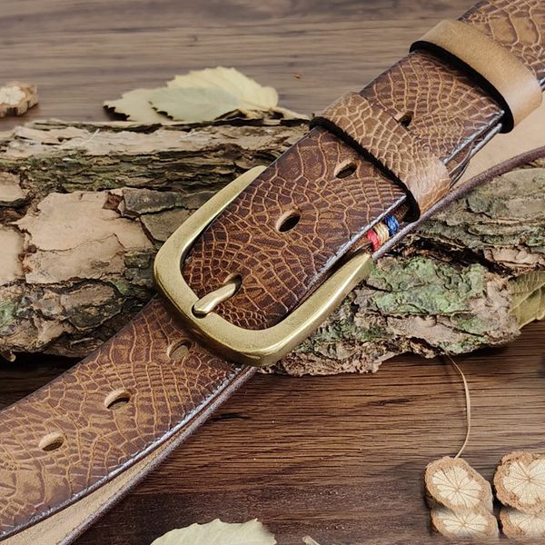 2021 new solid copper pin buckle serpentine male snake grain belt fashion genuine leather belts eddy, Black;brown
2021 new solid copper pin buckle serpentine male snake grain belt fashion genuine leather belts eddy, Black;brown