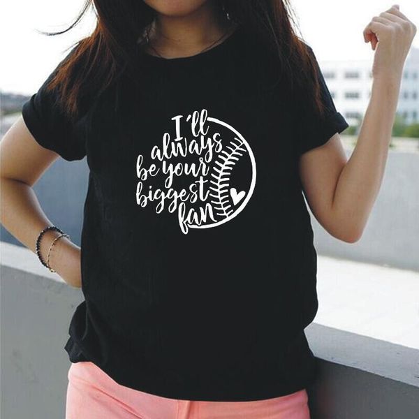 women's t-shirt t shirt women i'll always be your biggest fan baseball print casual funny tee femme plus size blusas mujer, White
women's t-shirt t shirt women i'll always be your biggest fan baseball print casual funny tee femme plus size blusas mujer, White