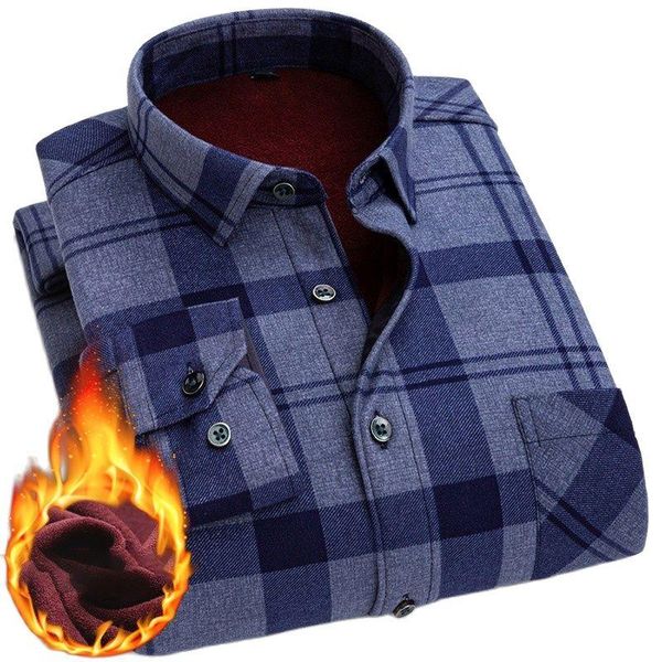 men's casual shirts plus size warm shirt plaid business brushed velvet thick middle-aged fashion all-match loose top, White;black
men's casual shirts plus size warm shirt plaid business brushed velvet thick middle-aged fashion all-match loose top, White;black