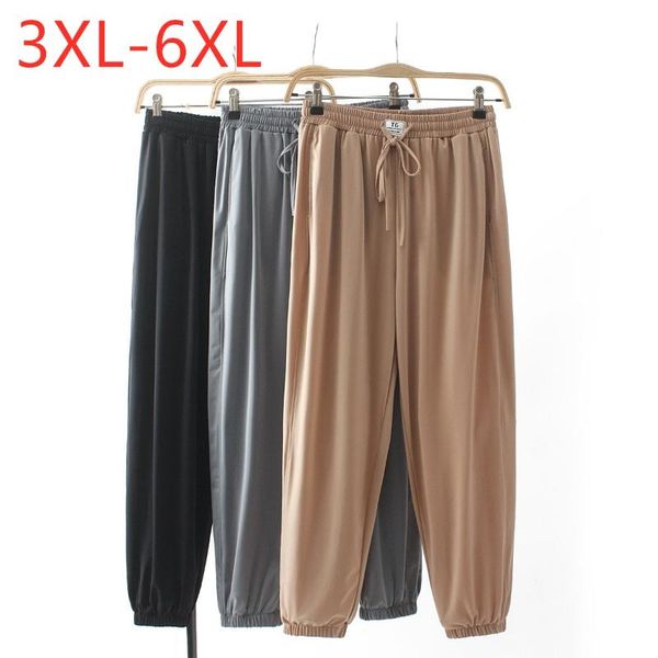plus size pants 2021 ladies summer jogger for women large loose casual elastic khaki belt cropped trousers 3xl 4xl 5xl 6xl, Black
plus size pants 2021 ladies summer jogger for women large loose casual elastic khaki belt cropped trousers 3xl 4xl 5xl 6xl, Black