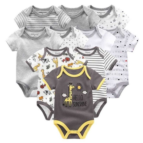 10pcs born baby girl clothes cotton short sleeve jumpsuit 0-12m boy cartoon print solid ropa bebe 211101, Blue
10pcs born baby girl clothes cotton short sleeve jumpsuit 0-12m boy cartoon print solid ropa bebe 211101, Blue
