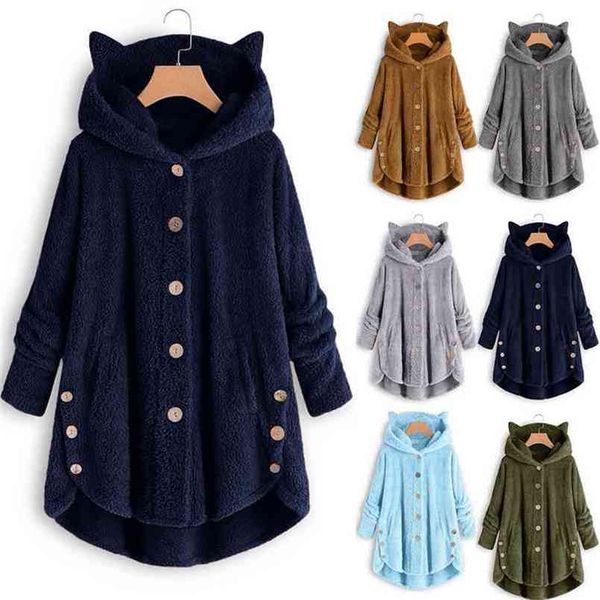 fashion hoodie jacket button coat patchworl hooded pullover loose blouse plus size warm thick windbreaker outerwear 210809, Black
fashion hoodie jacket button coat patchworl hooded pullover loose blouse plus size warm thick windbreaker outerwear 210809, Black