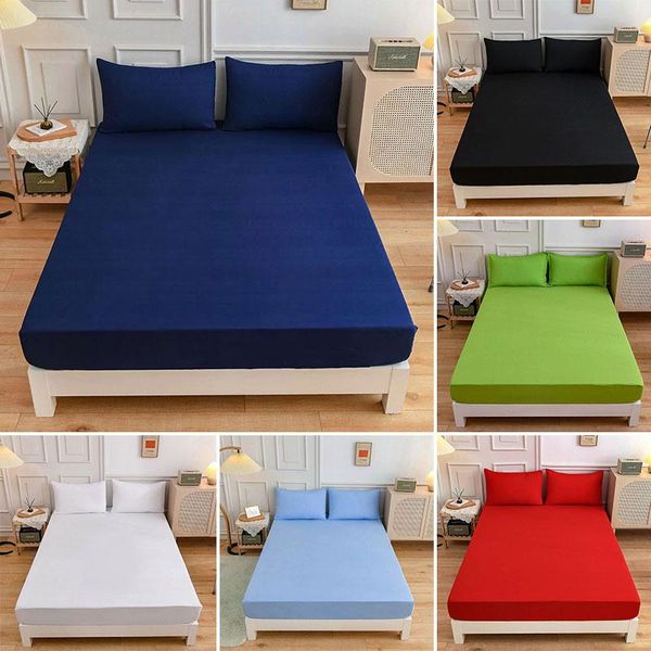sheets & sets 4 sizes of solid color cotton fitted sheet with an elastic band bed mattress cover queen size bedspread
sheets & sets 4 sizes of solid color cotton fitted sheet with an elastic band bed mattress cover queen size bedspread