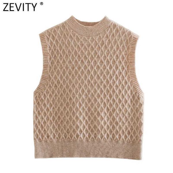 zevity women honeycomb stitched vest short knitting sweater female chic o neck sleeveless solid slim pullovers sw818 210603, White;black
zevity women honeycomb stitched vest short knitting sweater female chic o neck sleeveless solid slim pullovers sw818 210603, White;black