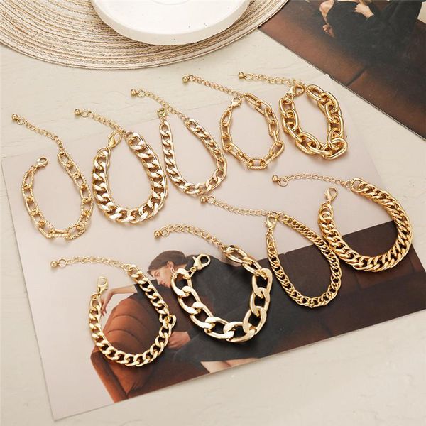 charm bracelets punk vintage for women men gold color curb snail foxtail men's fashion jewelry, Golden;silver
charm bracelets punk vintage for women men gold color curb snail foxtail men's fashion jewelry, Golden;silver