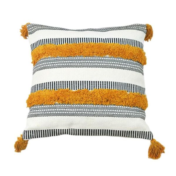 pillow case morocco tufted square throw tribal boho embroidery multicolor striped decorative cushion cover with tassels
pillow case morocco tufted square throw tribal boho embroidery multicolor striped decorative cushion cover with tassels