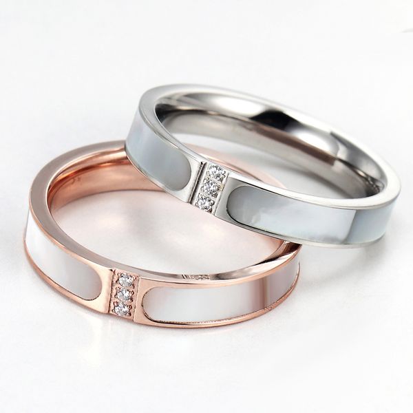new style two colors inlaid shells and crystal ring brand women wedding rings luxury jewelry female engagement band, Silver
new style two colors inlaid shells and crystal ring brand women wedding rings luxury jewelry female engagement band, Silver