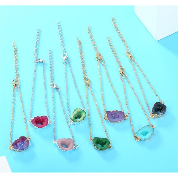 charm bracelets dayoff european jewelry handmade irregular resin stone hand link chain women geometric hollow simulated druzy b119, Golden;silver
charm bracelets dayoff european jewelry handmade irregular resin stone hand link chain women geometric hollow simulated druzy b119, Golden;silver